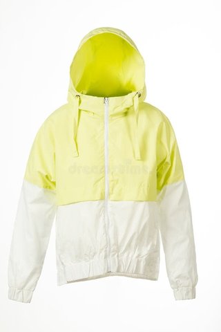 Lightweight color-block jacket · illustrative garment image